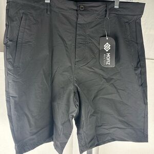 NEW Black Flat Front Shorts with Modern Design Men’s size 40
